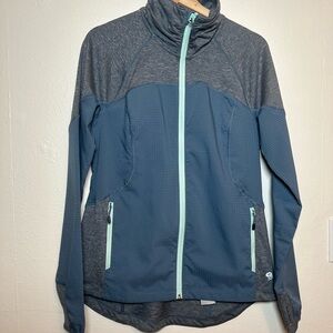 Mountain Hardwear Women's Gray‎ and blue running/athletic Jacket size L